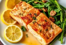 Photo of Запеченный лосось с лимоном и зеленью