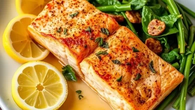 Photo of Запеченный лосось с лимоном и зеленью
